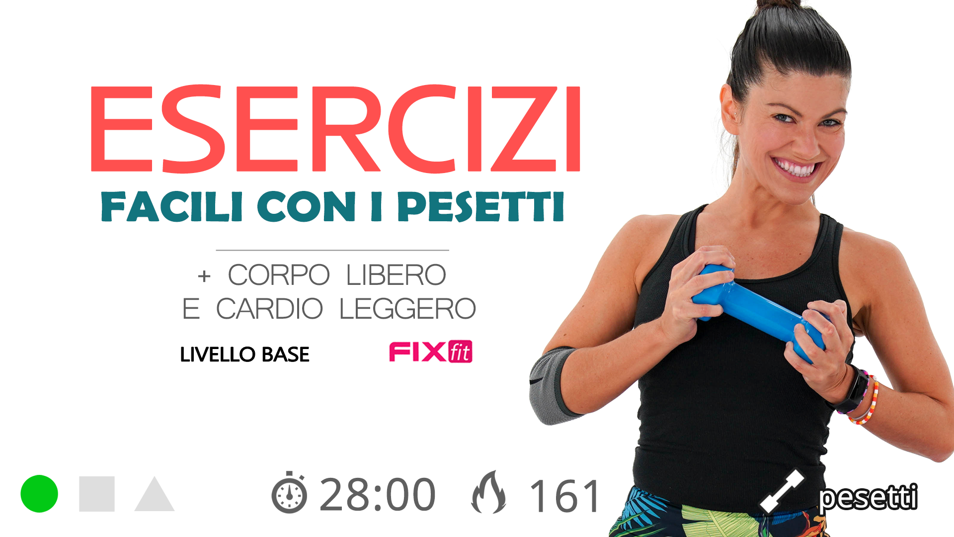 Esercizi Per Principianti: Circuito Total Body Con Cardio E Pesetti